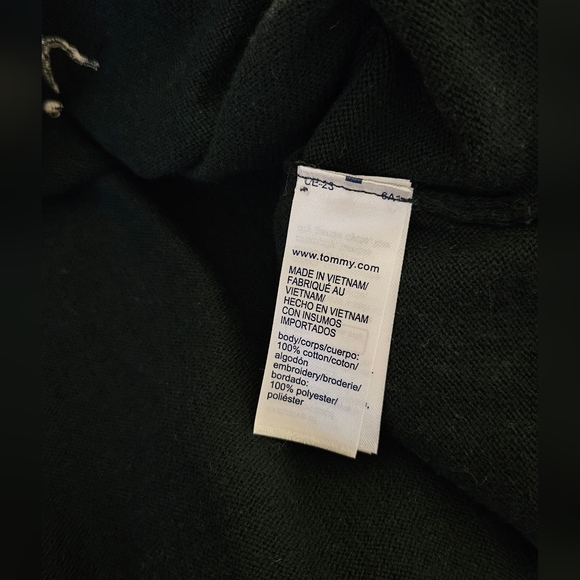 Tommy Hilfiger EMBROIDERY V-NECK JUMPER/ Sweater/Knitted/Preppy style/British - Picture 13 of 16